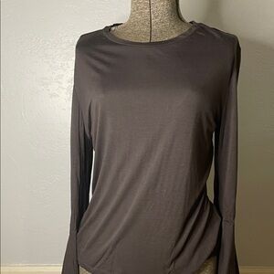 Dark Grey Long Sleeve Top